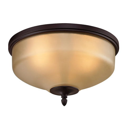 Elk Jackson 3 Light FLUSH MOUNT in Oil Rubbed Bronze Finish Model: 1303FM/10