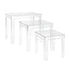 Elk Jacobs Nesting Table Set of 3 Square in Clear Model: H0015-9103/S3