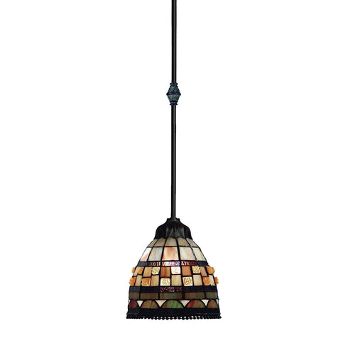 Elk Jewelstone 1 Light MINI PENDANT in Classic Bronze Finish Model: 683-CB