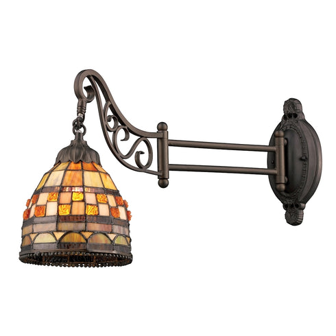 Elk Jewelstone 1 Light SCONCE in Tiffany Bronze Finish Model: 079-TB-10
