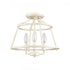 Elk Joanie 13 Inch Wide 3 Light Semi Flush Mount in Antique White Model: EC89683/3