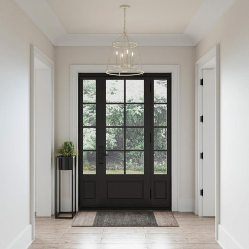 Elk Joanie 17.25 Inch Wide 4 Light Pendant in Antique White Model: EC89684/4
