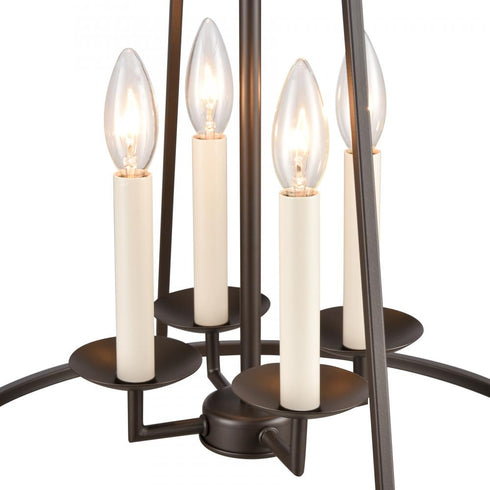 Elk Joanie 17.25 Inch Wide 4 Light Pendant in Old Bronze Model: EC89694/4