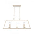 Elk Joanie 34 Inch Wide 6 Light Linear Chandelier in Antique White Model: EC89685/6