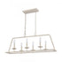 Elk Joanie 34 Inch Wide 6 Light Linear Chandelier in Antique White Model: EC89685/6