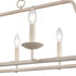 Elk Joanie 34 Inch Wide 6 Light Linear Chandelier in Antique White Model: EC89685/6