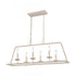 Elk Joanie 34 Inch Wide 6 Light Linear Chandelier in Antique White Model: EC89685/6