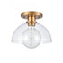 Elk Julian 10 Inch Wide 1 Light Semi Flush Mount Brushed Gold Model: 89914/1