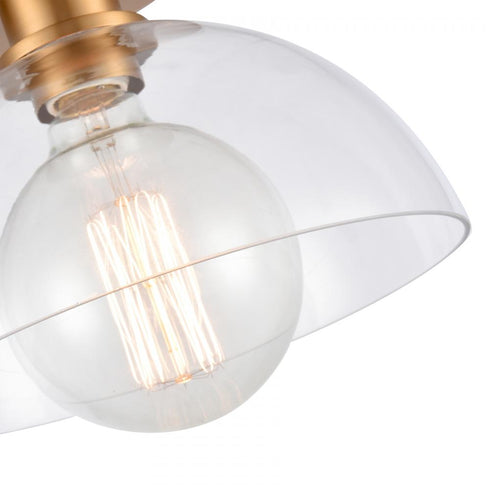 Elk Julian 10 Inch Wide 1 Light Semi Flush Mount Brushed Gold Model: 89914/1