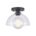 Elk Julian 10 Inch Wide 1 Light Semi Flush Mount Matte Black Model: 89904/1