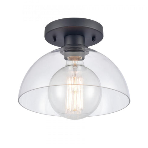 Elk Julian 10 Inch Wide 1 Light Semi Flush Mount Matte Black Model: 89904/1