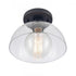 Elk Julian 10 Inch Wide 1 Light Semi Flush Mount Matte Black Model: 89904/1
