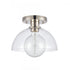 Elk Julian 10 Inch Wide 1 Light Semi Flush Mount Polished Nickel Model: 89924/1