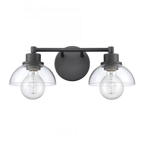 Elk Julian 16 Inch Wide 2 Light Vanity Light Matte Black Model: 89901/2
