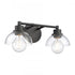 Elk Julian 16 Inch Wide 2 Light Vanity Light Matte Black Model: 89901/2