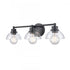 Elk Julian 24 Inch Wide 3 Light Vanity Light Matte Black Model: 89902/3