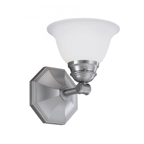 Elk Kathryn 8.75 Inch High 1 Light Sconce in Brushed Nickel Model: 8941-BN-FR