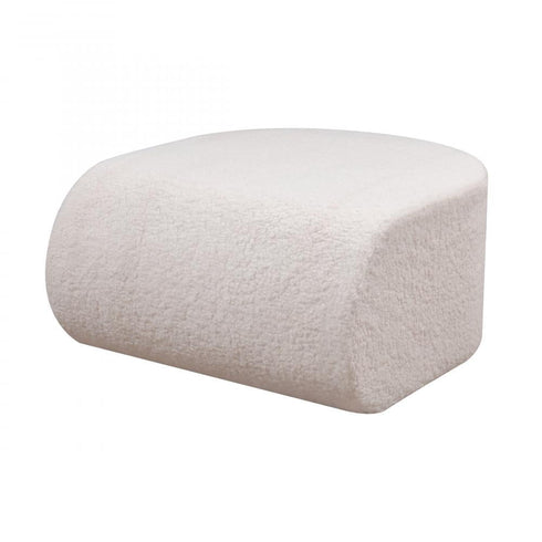Elk Keeler Pouf in White Model: H0015-10819
