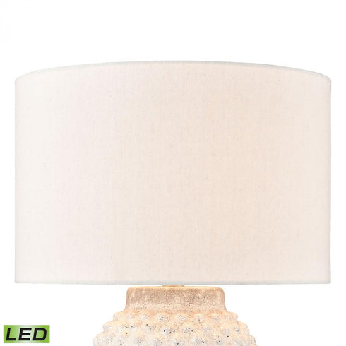 Elk Keem Bay 24 Inch High 1 Light Table Lamp in White Includes LED Bulb Model: H019-7256-LED