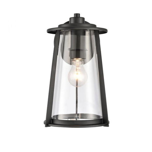 Elk Kennison 13 Inch High 1 Light Outdoor Sconce in Matte Black Model: 89610/1