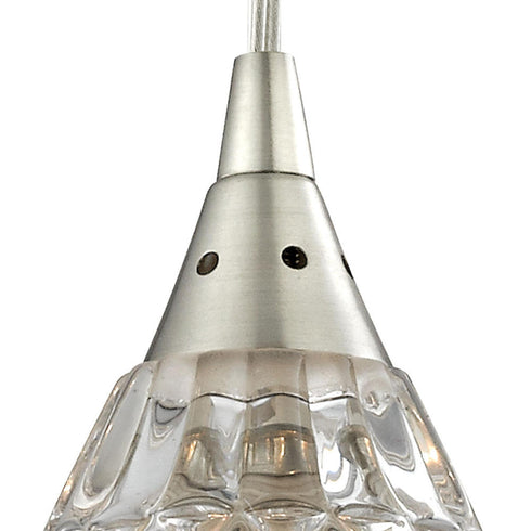 Elk Kersey MINI PENDANT in Satin Nickel Finish Model: 10458/1