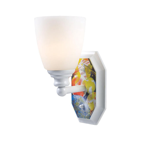 Elk Kidshine 1 Light SCONCE in White Finish Model: 60090-1