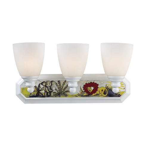 Elk Kidshine VANITY LIGHT in White Finish Model: 60081-3