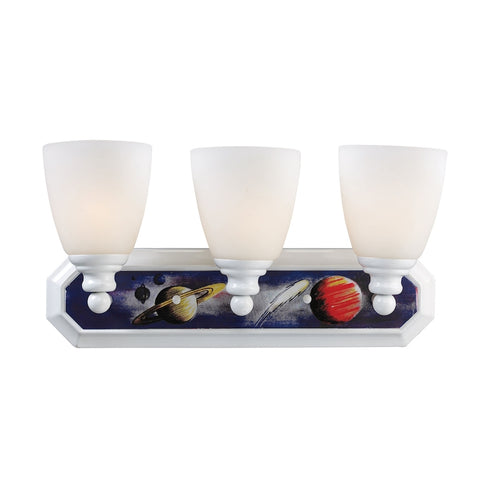 Elk Kidshine VANITY LIGHT in White Finish Model: 60091-3