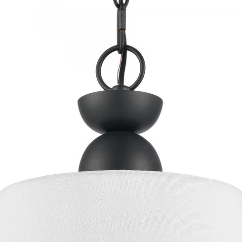 Elk Kistler 12 Inch Wide 1 Light Pendant in Charcoal Model: 68264/1