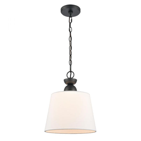 Elk Kistler 12 Inch Wide 1 Light Pendant in Charcoal Model: 68264/1