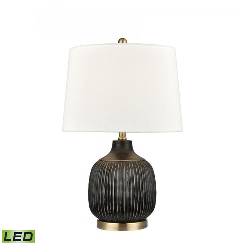 Elk Knighton 24 Inch High 1 Light Table Lamp in Antique Black Includes LED Bulb Model: H0019-9492-LED