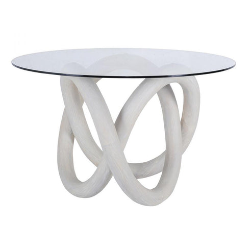 Elk Knotty Dining Table in White Model: H0075-9439