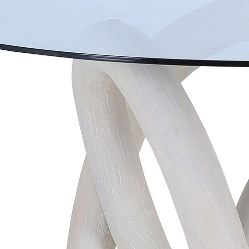 Elk Knotty Dining Table in White Model: H0075-9439