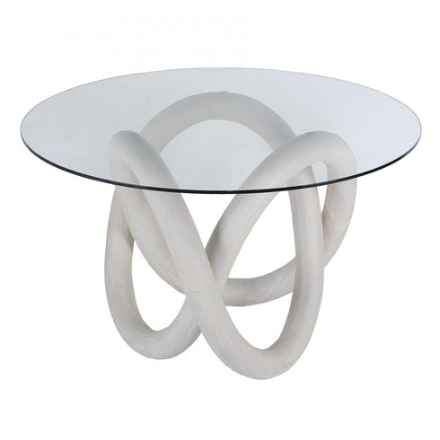 Elk Knotty Dining Table in White Model: H0075-9439