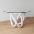 Elk Knotty Dining Table in White Model: H0075-9439