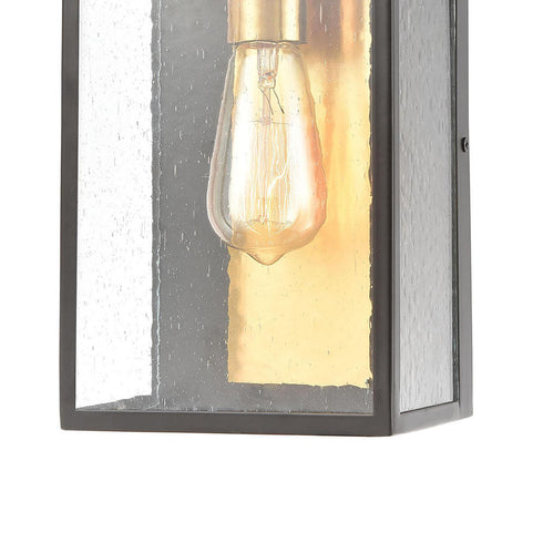 Elk Knowlton 1 Light SCONCE in Matte Black Brushed Brass Brushed Brass Finish Model: 46681/1