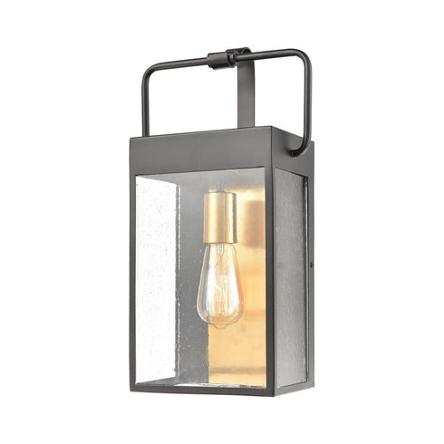 Elk Knowlton 1 Light SCONCE in Matte Black Brushed Brass Brushed Brass Finish Model: 46682/1