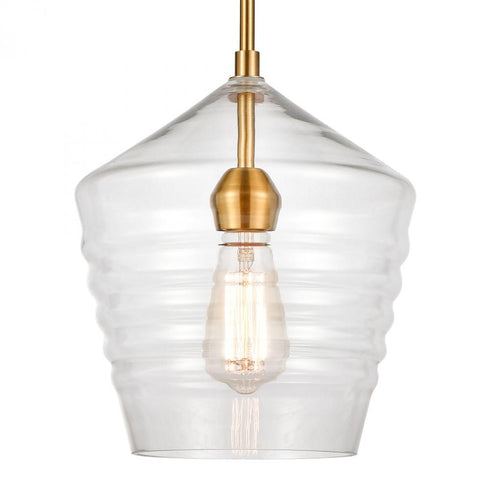 Elk Konis MINI PENDANT in Satin Brass Finish Model: 69255/1