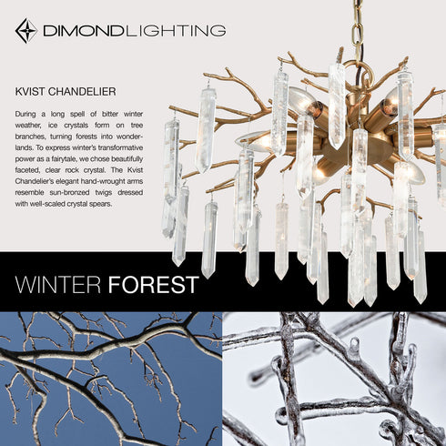 Elk Kvist CHANDELIER in Cafe Bronze Finish Model: D3780