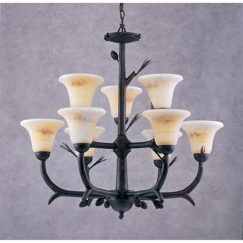 Elk Lacombe 2 TIER CHANDELIER in Brown Finish Model: 81205
