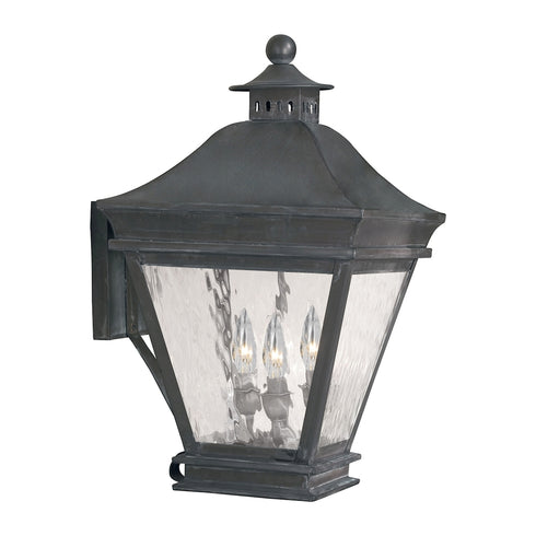 Elk Landings 3 Light SCONCE in Charcoal Finish Model: 5722-C