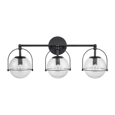 Elk Langford VANITY LIGHT in Matte Black Finish Model: 18432/3