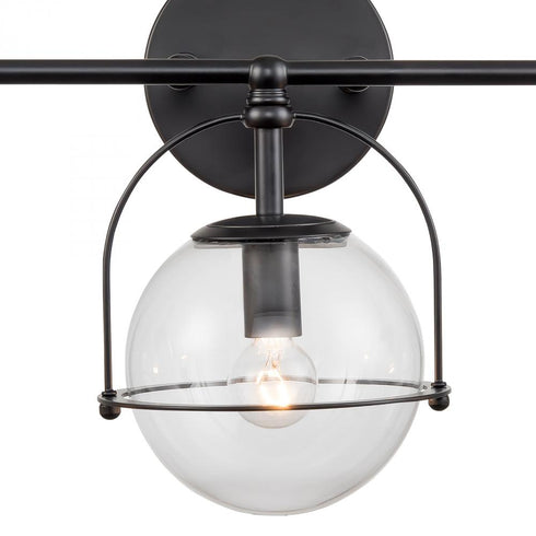 Elk Langford VANITY LIGHT in Matte Black Finish Model: 18432/3