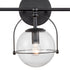 Elk Langford VANITY LIGHT in Matte Black Finish Model: 18432/3