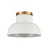 Elk Lewellen 10 Inch Wide 1 Light Semi Flush Mount in Matte White Model: EC89704/1
