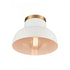 Elk Lewellen 10 Inch Wide 1 Light Semi Flush Mount in Matte White Model: EC89704/1