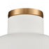 Elk Lewellen 10 Inch Wide 1 Light Semi Flush Mount in Matte White Model: EC89704/1