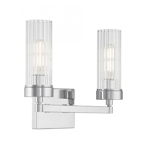 Elk Lida 14 Inch Wide 2 Light Vanity Light in Chrome Model: 2612-CH-CL