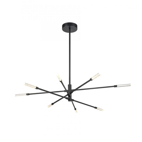 Elk Light Streak 48.5 Inch Wide 8 Light Chandelier in Matte Black Model: 85037/LED
