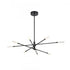 Elk Light Streak 48.5 Inch Wide 8 Light Chandelier in Matte Black Model: 85037/LED